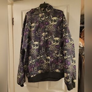 Skull Print Hoodie